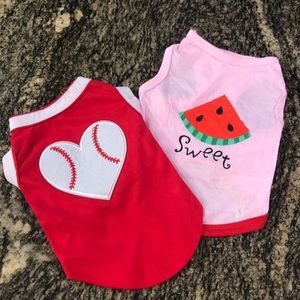 NWOT Tank Tops for Small dog Bundle